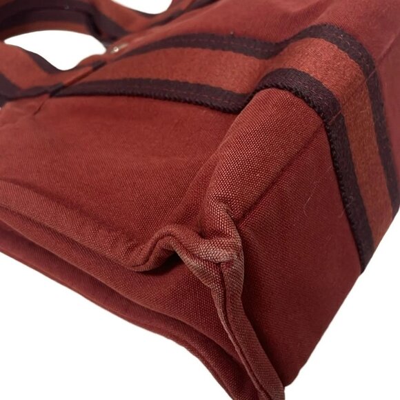 Auth HERMES Fourre Tout Tote PM - Bordeaux Canvas None Tote Bag - Picture 11 of 11